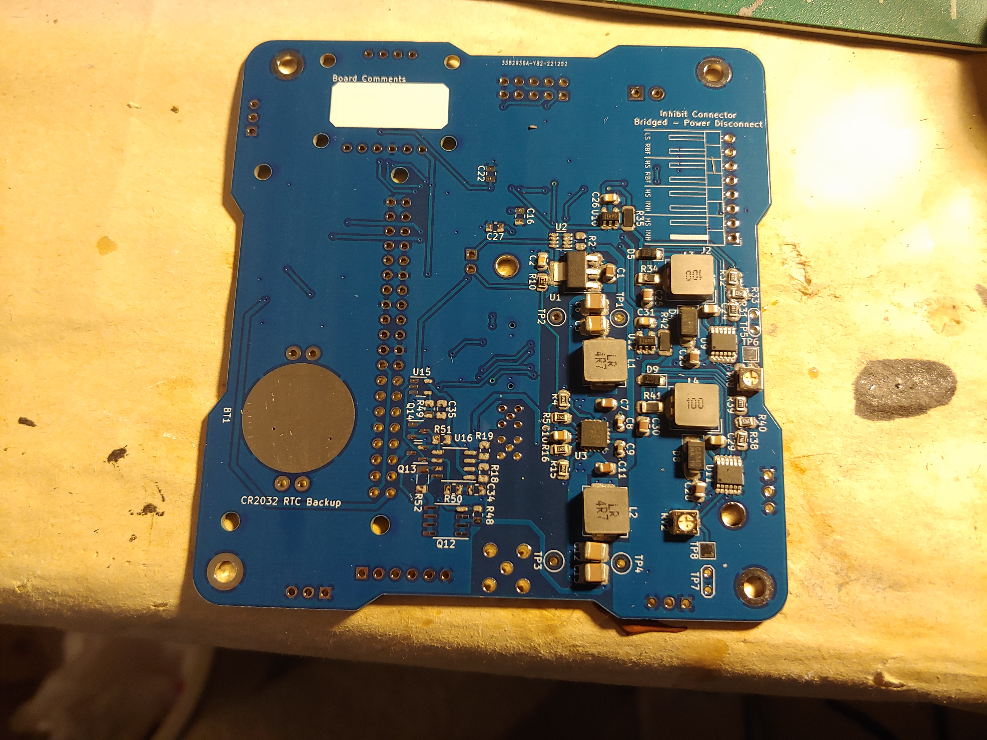 In the middle of assembling the power electronics