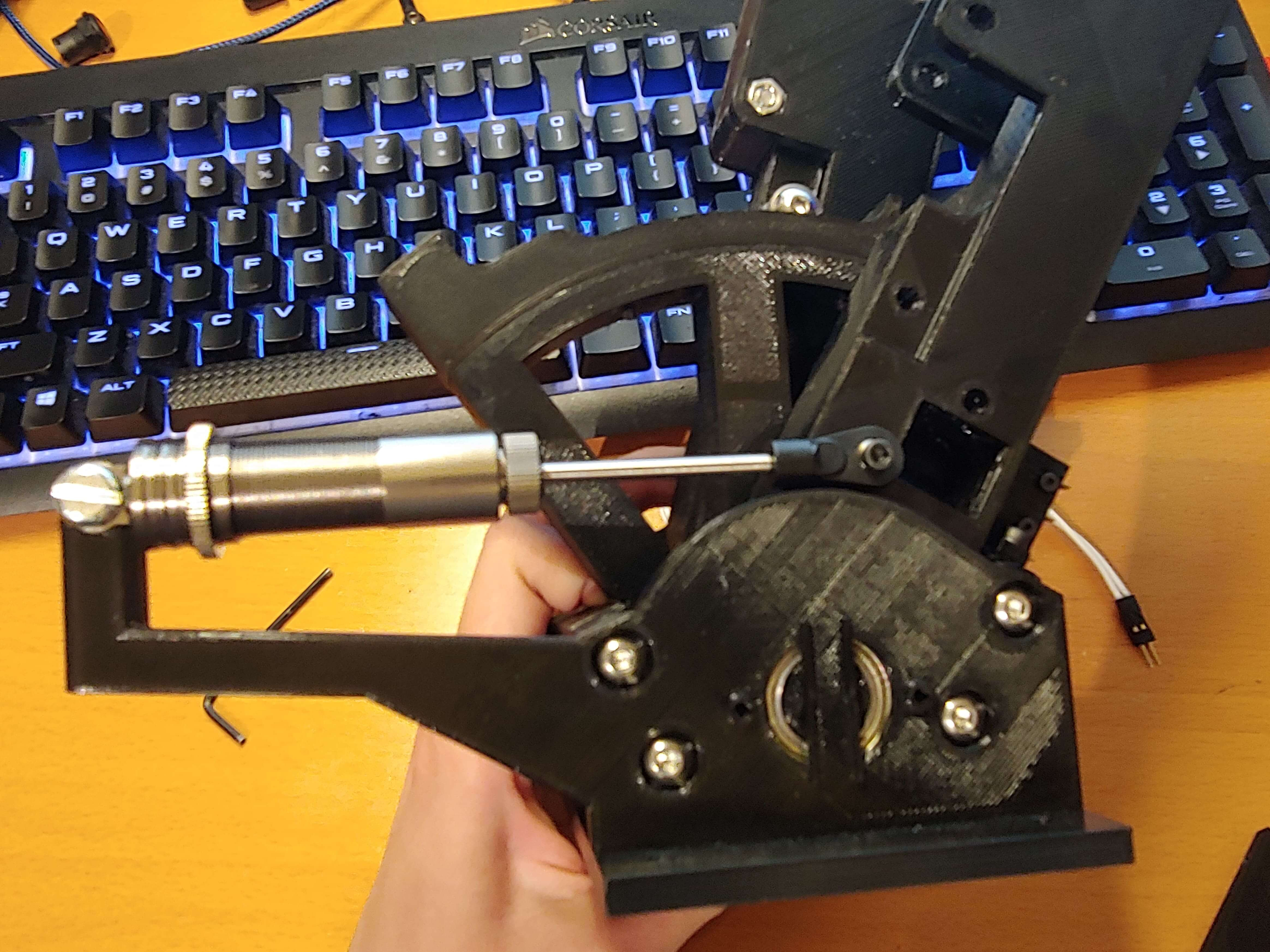 RC shock mounting